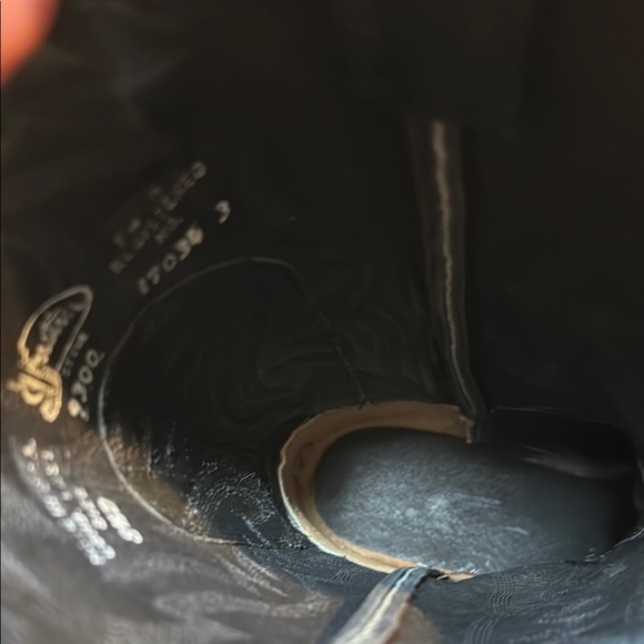 Black Justin Cowboy Boots - Picture 10 of 13